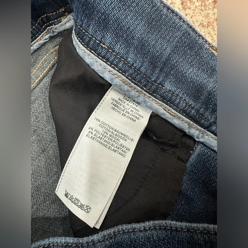 True Religion Twisted Dean Slim Blue Drawstring Denim Jeans Men's Size 31x30